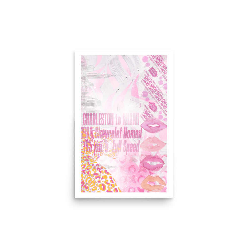 "charleston to miami" print