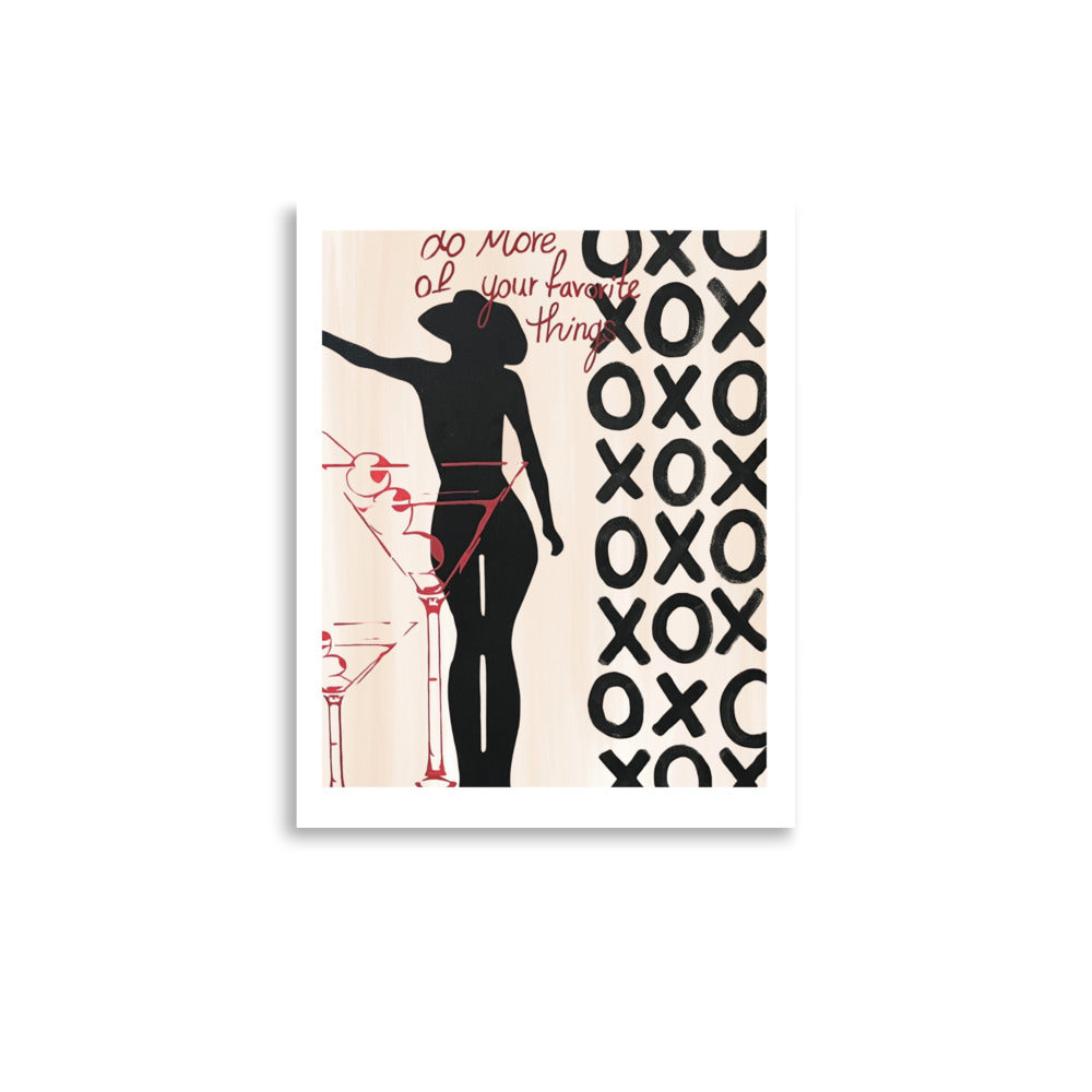 "xoxo" print