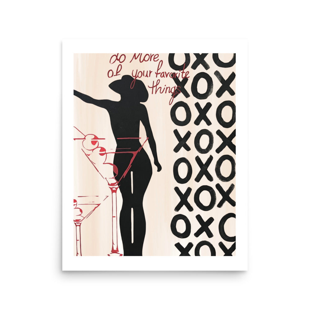 "xoxo" print