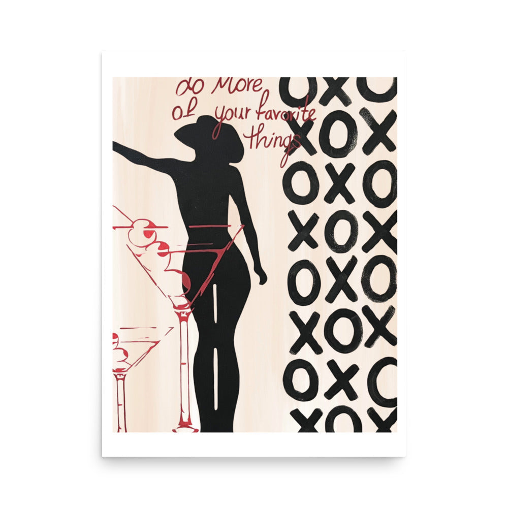 "xoxo" print